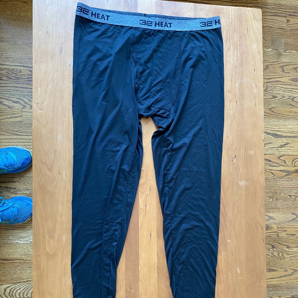 32 Degrees Heat Men's Base Layer Pant Black, Sz XL